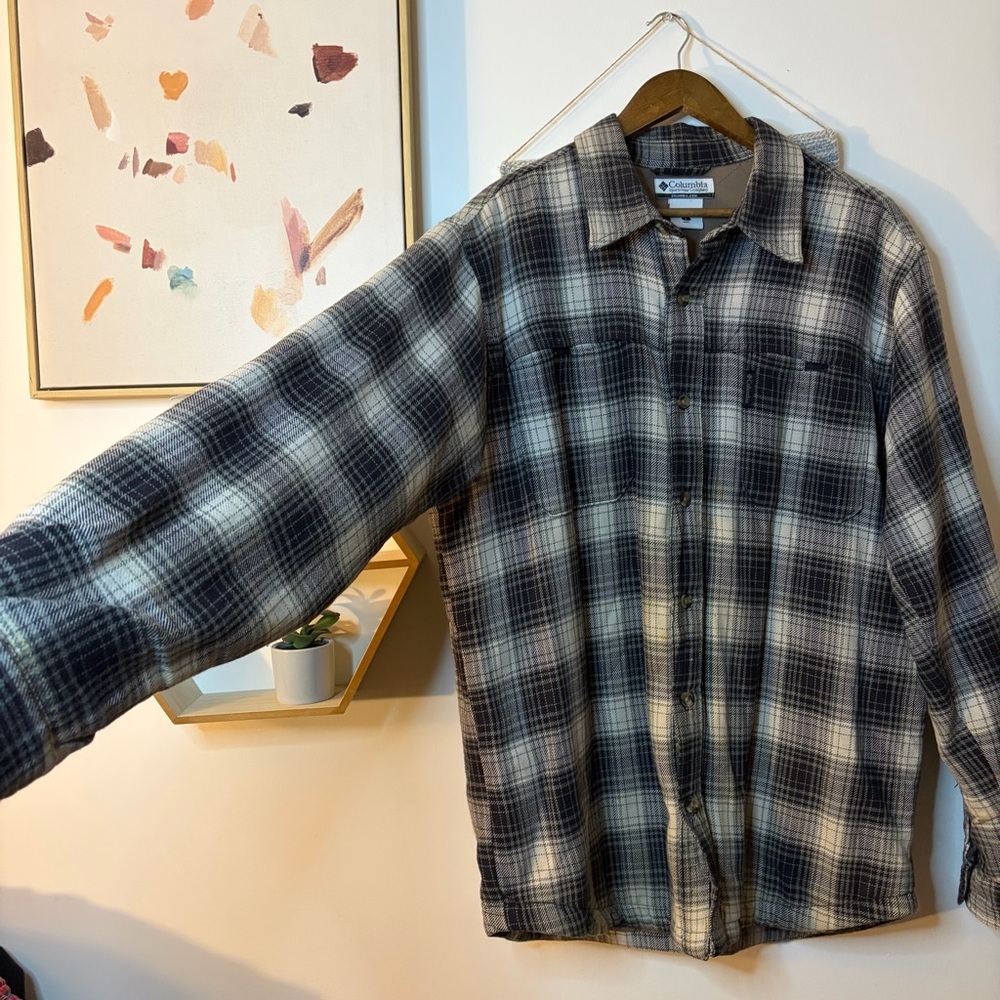 Columbia Men’s Quilted Lined Shacket Large - Picture 9 of 9